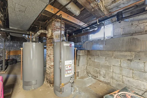 a view of storage and utility room