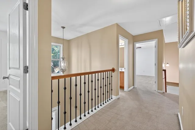 a view of a hallway with interior of the house