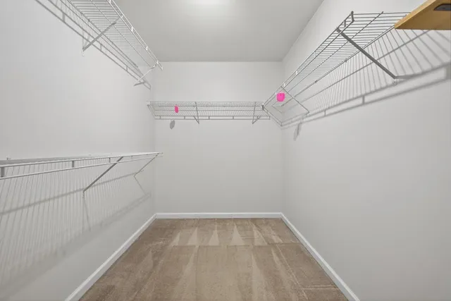 a view of storage and utility room with racks on the wall