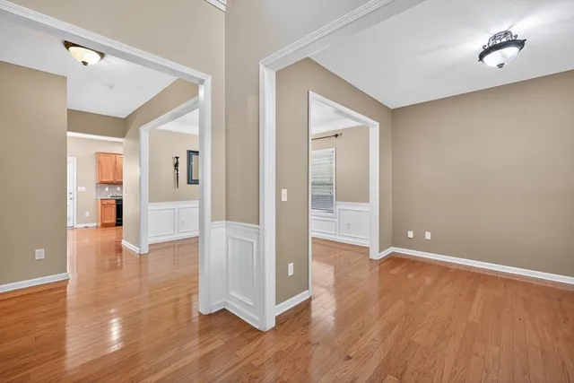 wooden floor in an empty room