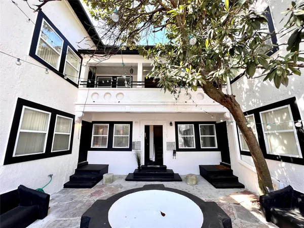 a front view of a house with entryway