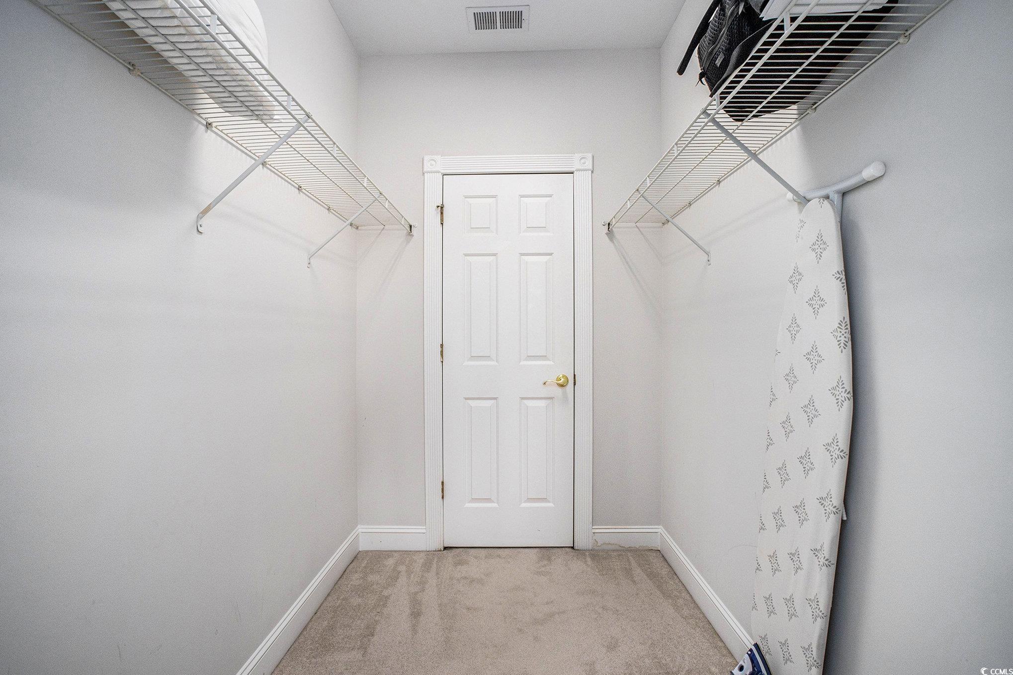 4894 Luster Leaf Circle, Unit 303 Myrtle Beach, SC 29577 - Photo 22 of 31 Walk in closet featuring light colored carpet