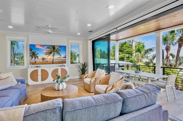 a view of an outdoor sitting area with furniture