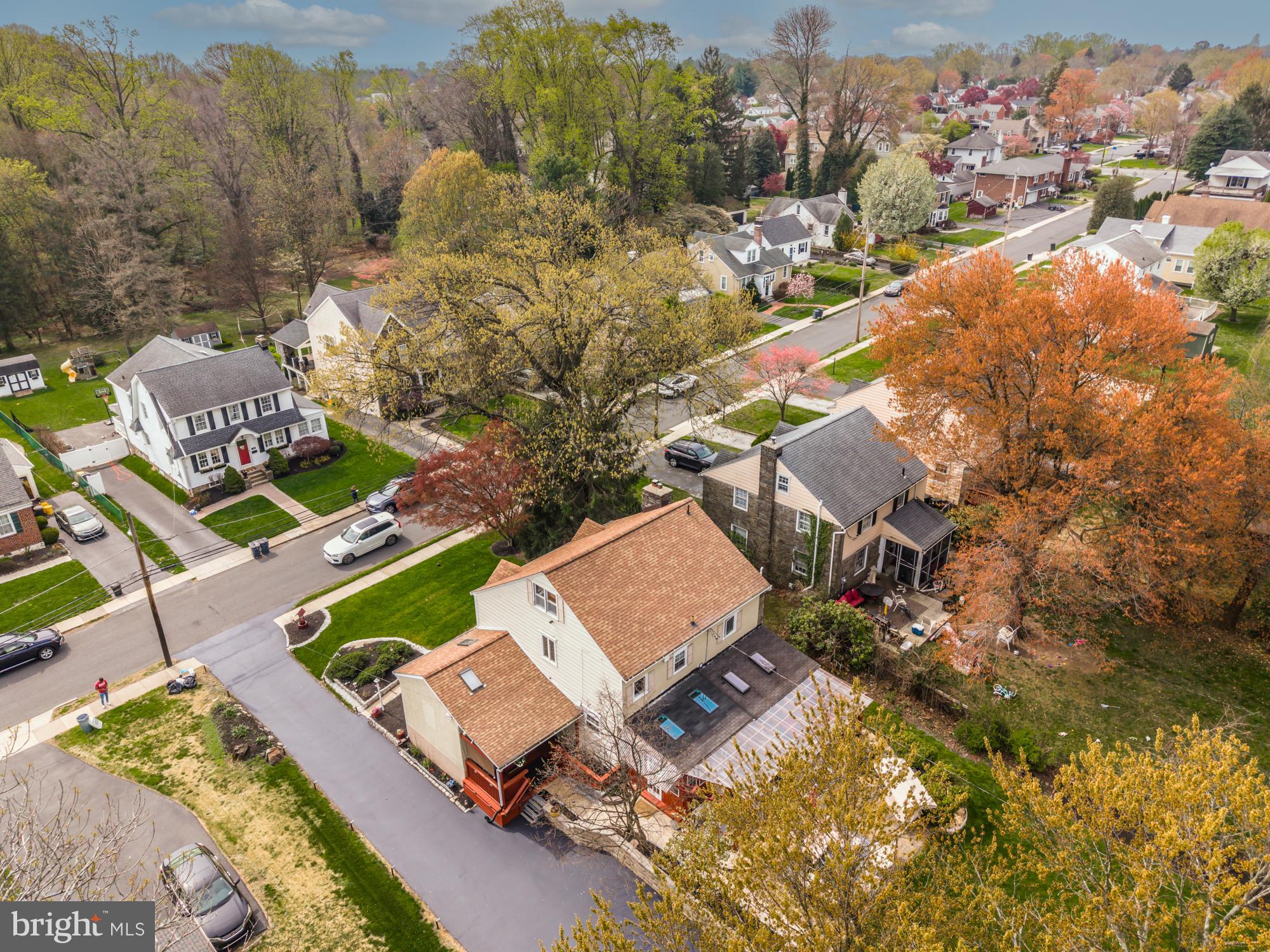 320 Prospect Road Springfield, PA 19064 - Photo 75 of 78 an aerial view of residential houses with outdoor space