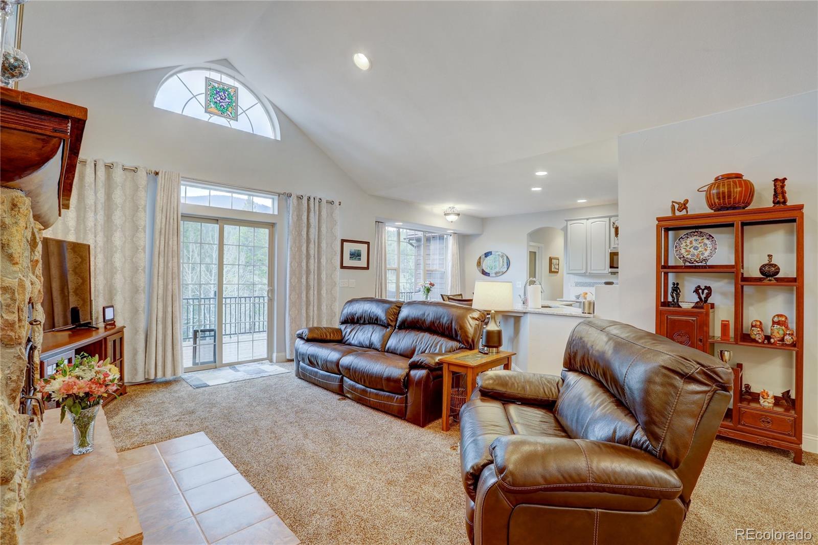 634 Foxtail Circle Black Hawk, CO 80422 - Photo 7 of 40 a living room with furniture a flat screen tv and a window