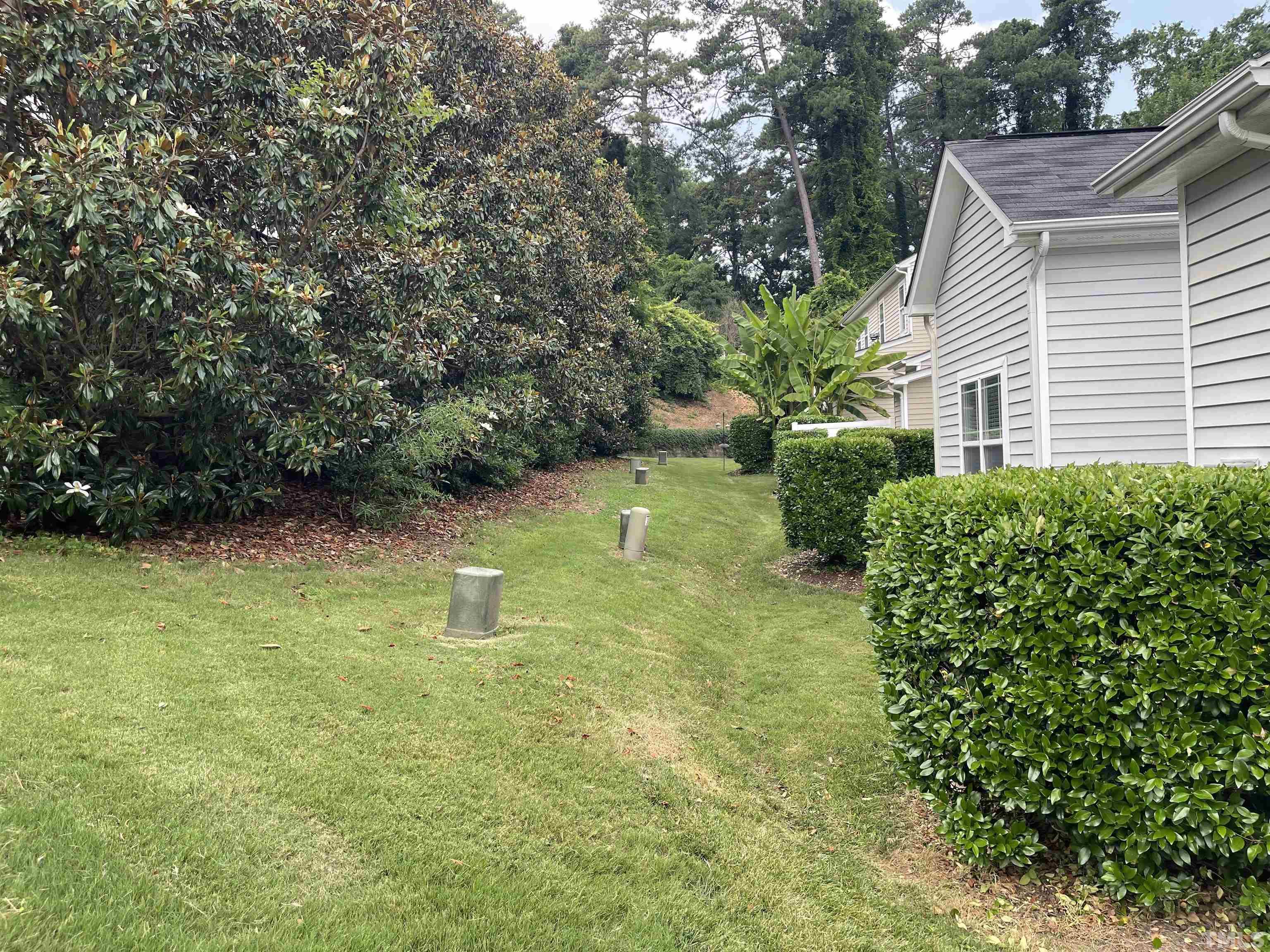 4711 Altha Street Raleigh, NC 27606 - Photo 24 of 25 a backyard of a house with lots of green space