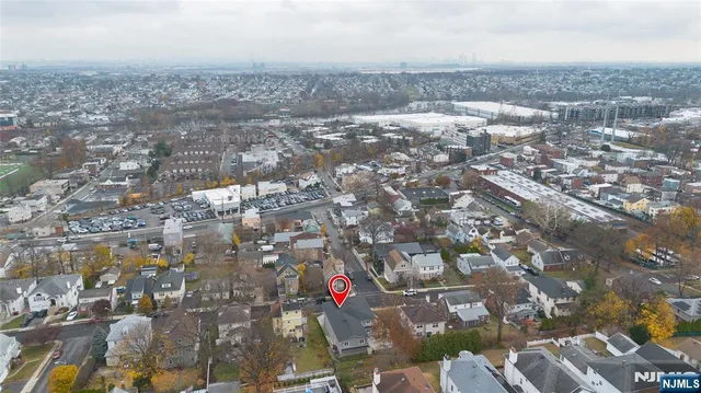 an aerial view of a city