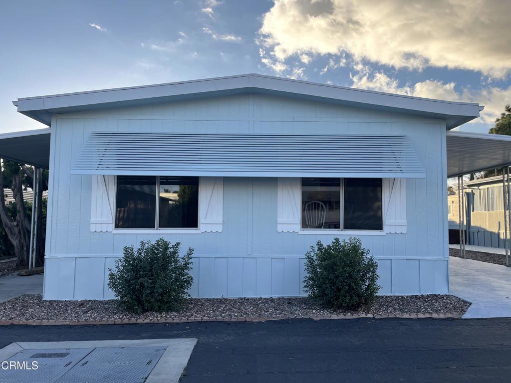 a front view of a house