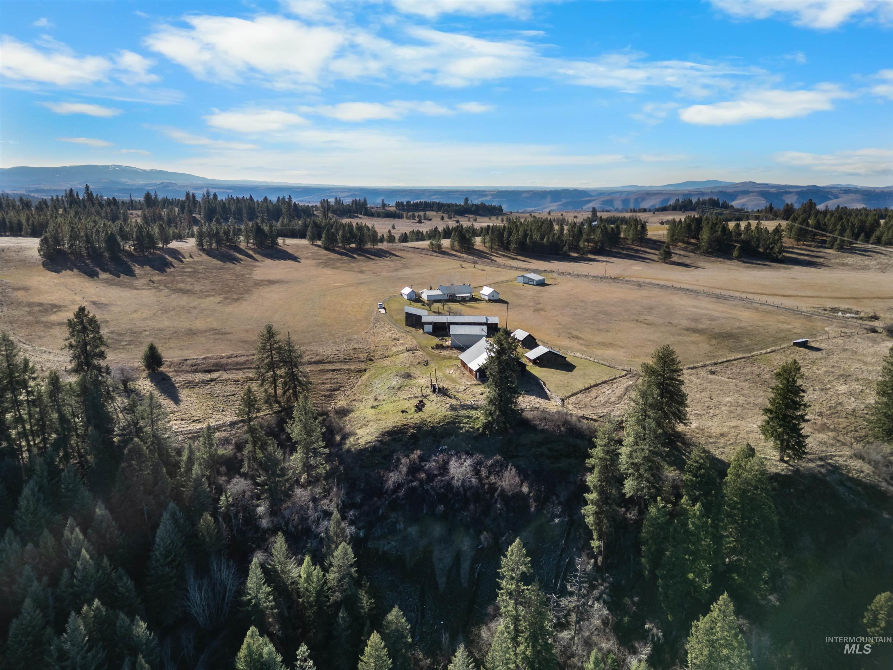 216 Ulmer Road Kooskia, ID 83539 - Photo 6 of 47 Aerial view of sparsely populated area featuring mountains