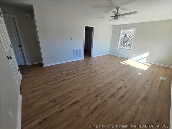 wooden floor in an empty room