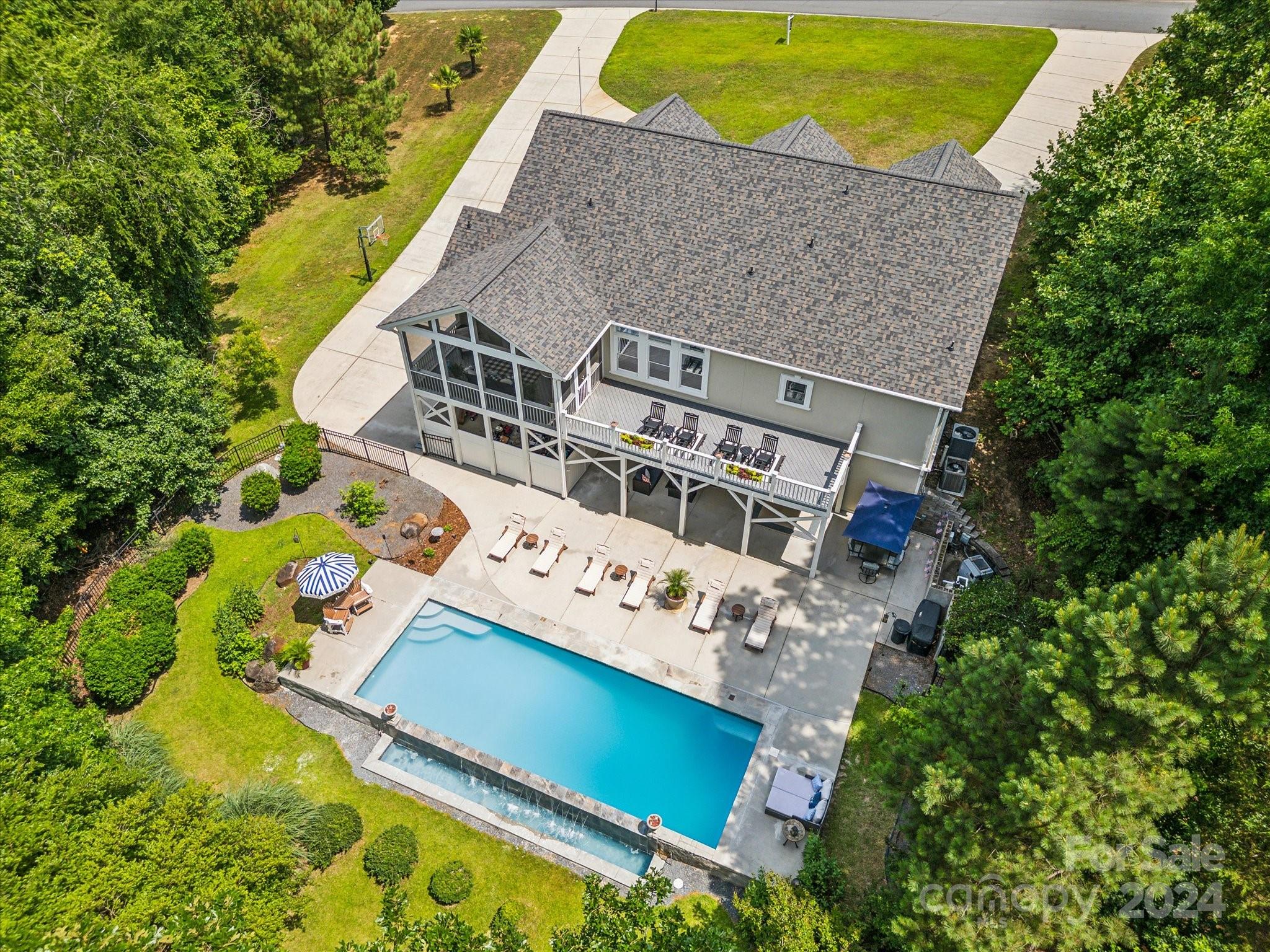 2049 Rocky Stream Road York, SC 29745 - Photo 44 of 47 an aerial view of a house with a yard