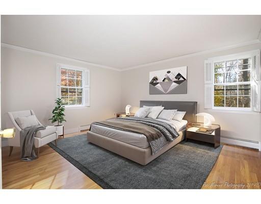 28 Parsonage Lane Topsfield, MA 01983 - Photo 21 of 34 a spacious bedroom with a bed and wooden floor