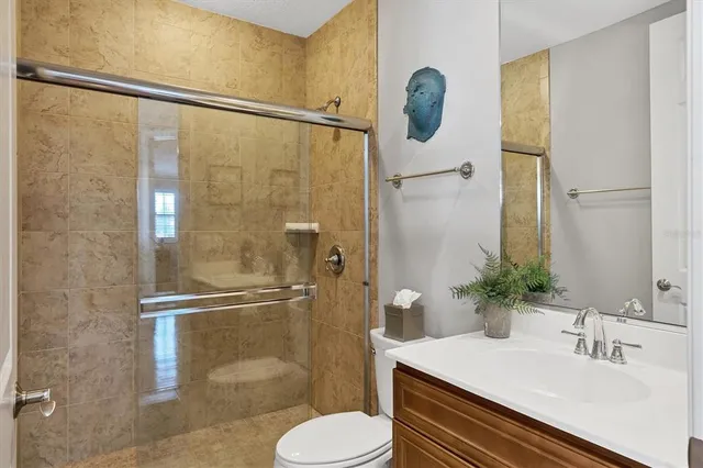 a view of a city with tall buildings