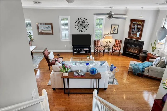 an aerial view of city