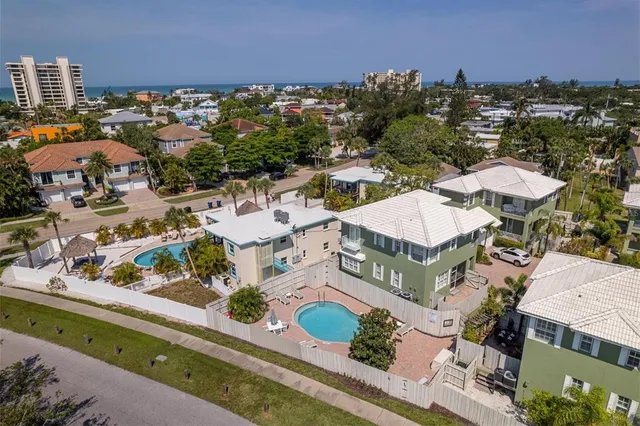 a view of a lake and mountain in the background