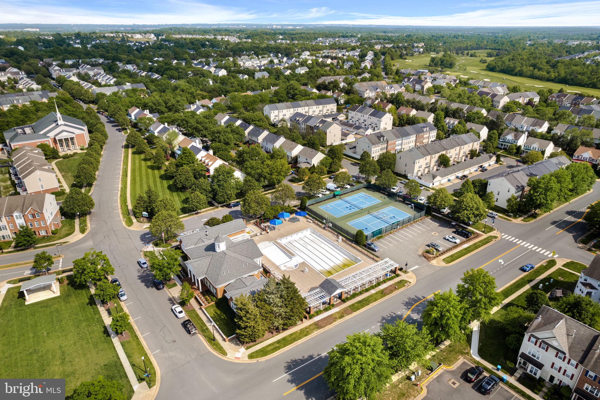 43002 Center Street Chantilly, VA 20152 - Photo 24 of 35 an aerial view of residential houses with outdoor space