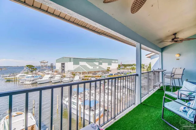 a city view from a balcony