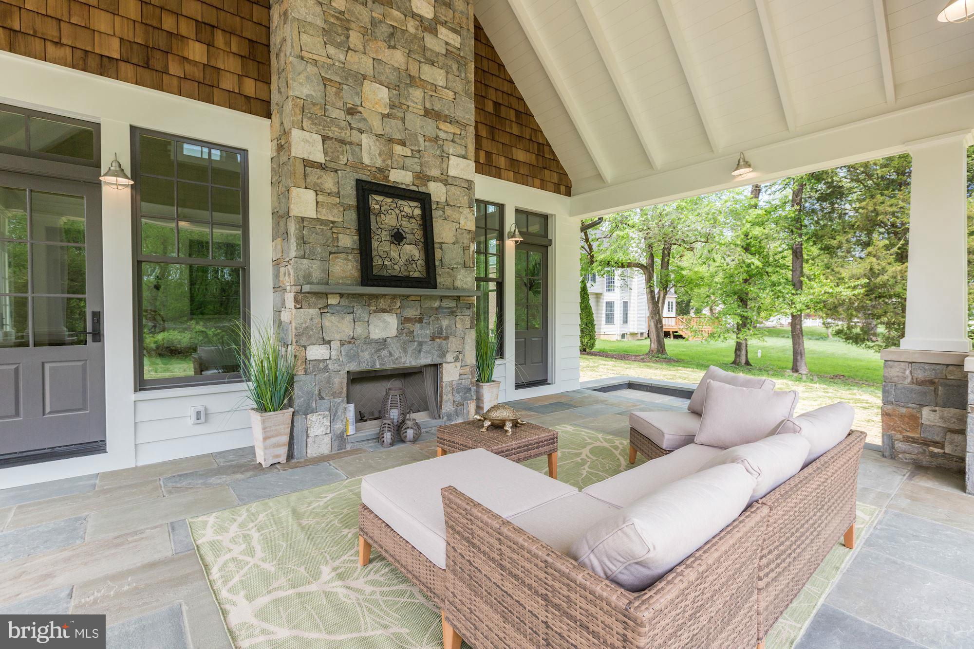 1103 Towlston Road McLean, VA 22102 - Photo 29 of 30 Rear Patio with Fireplace