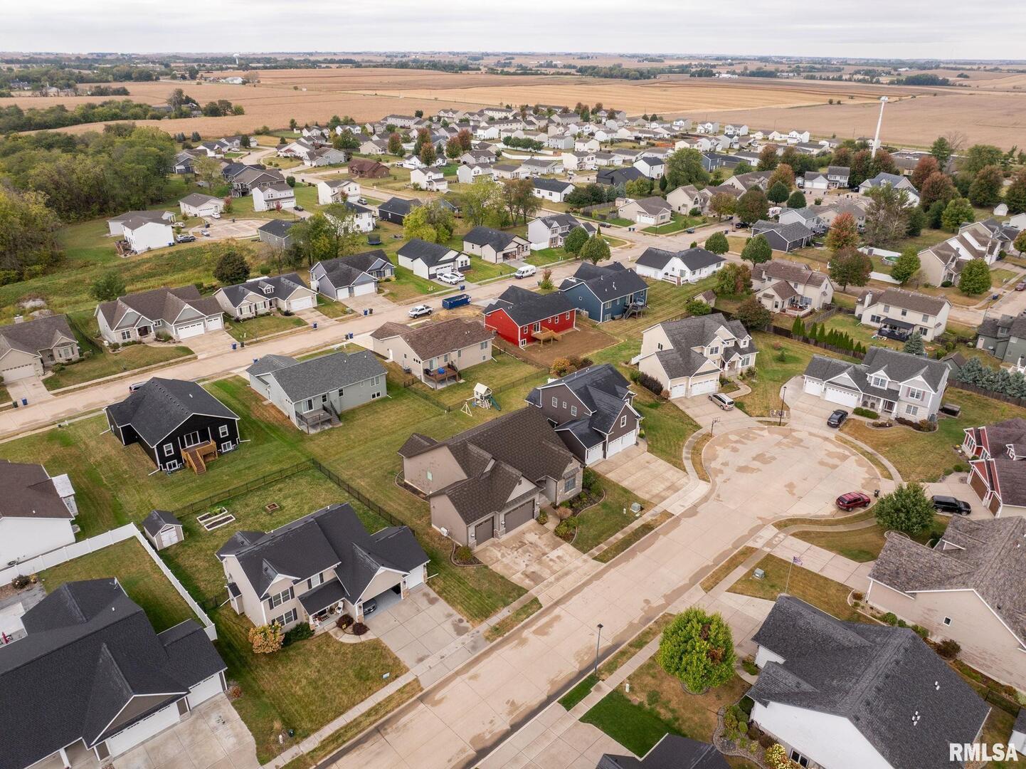 1422 Racine Court Davenport, IA 52804 - Photo 43 of 53 an aerial view of a city with lots of residential buildings