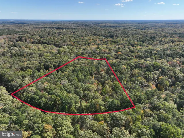 an aerial view of a houses with a yard