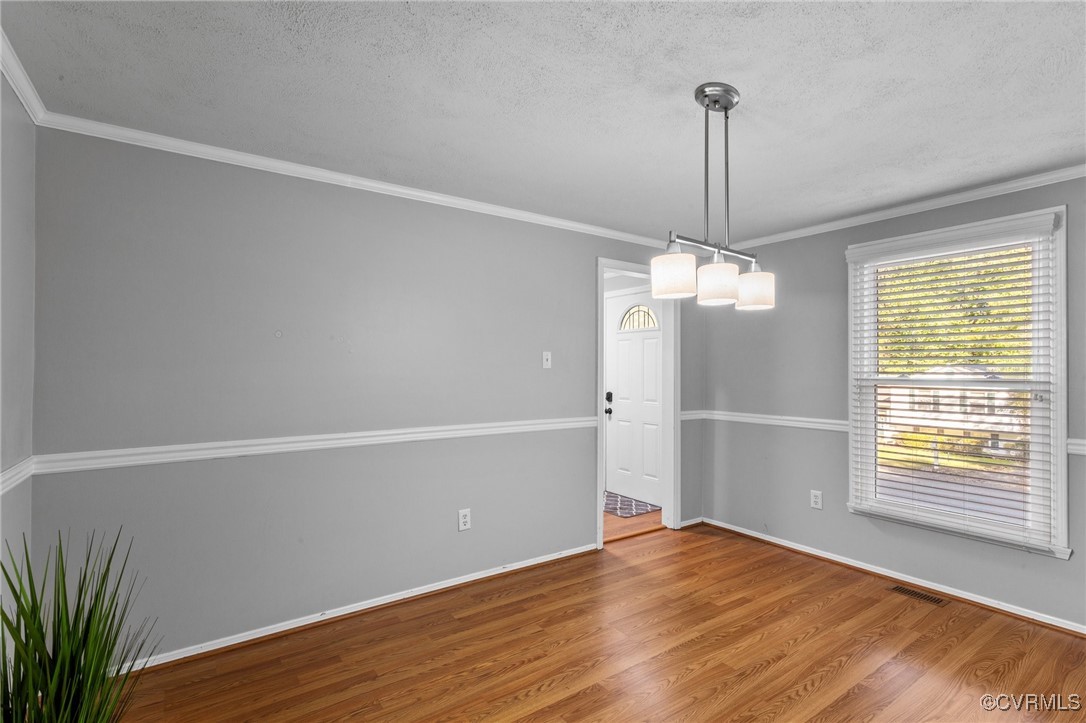 1200 Oldbury Road Midlothian, VA 23113 - Photo 14 of 42 a view of an empty room with wooden floor fireplace and a window