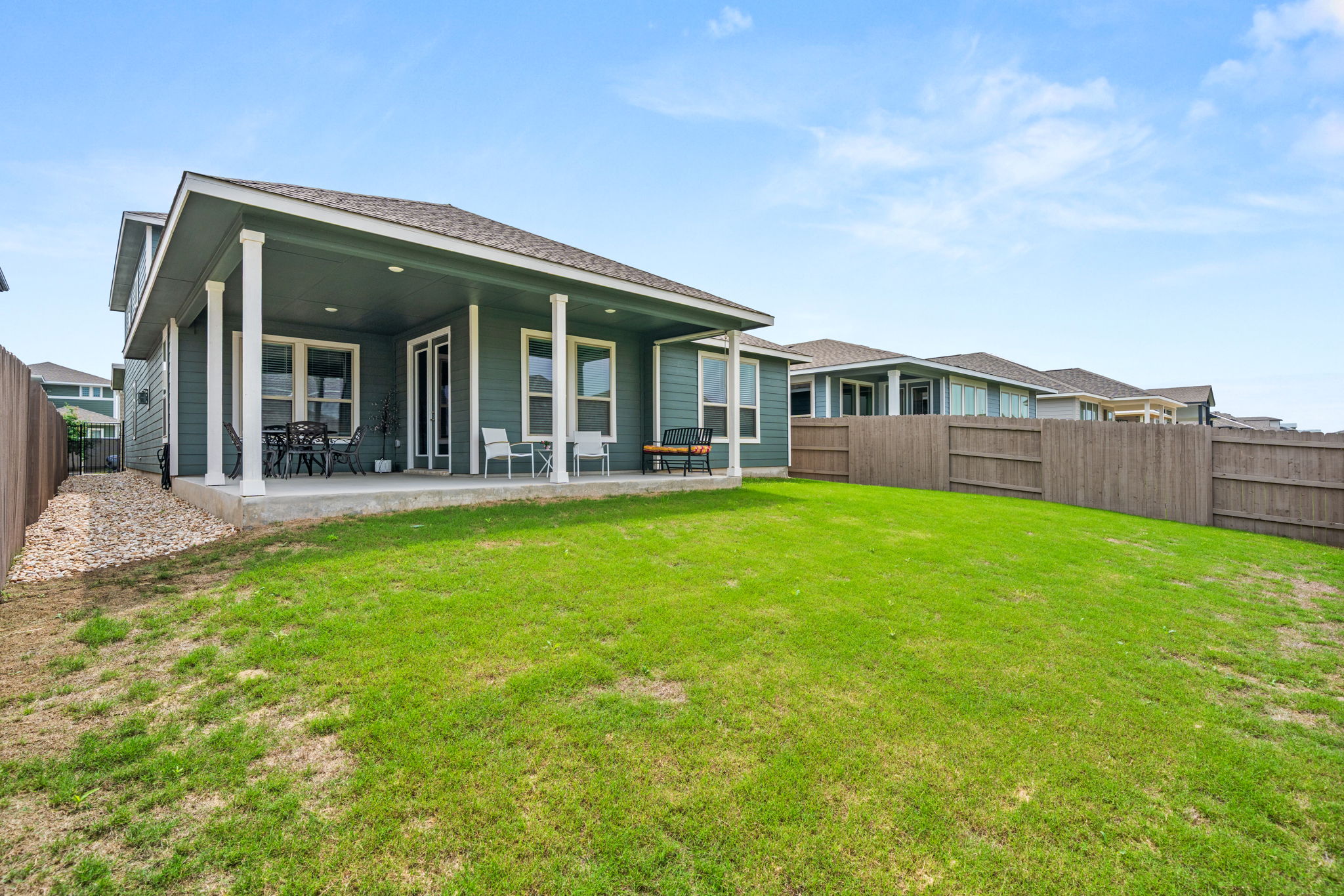 9508 Hamadryas Drive Austin, TX 78744 - Photo 37 of 40 The extended covered patio is a fabulous place to relax and entertain.