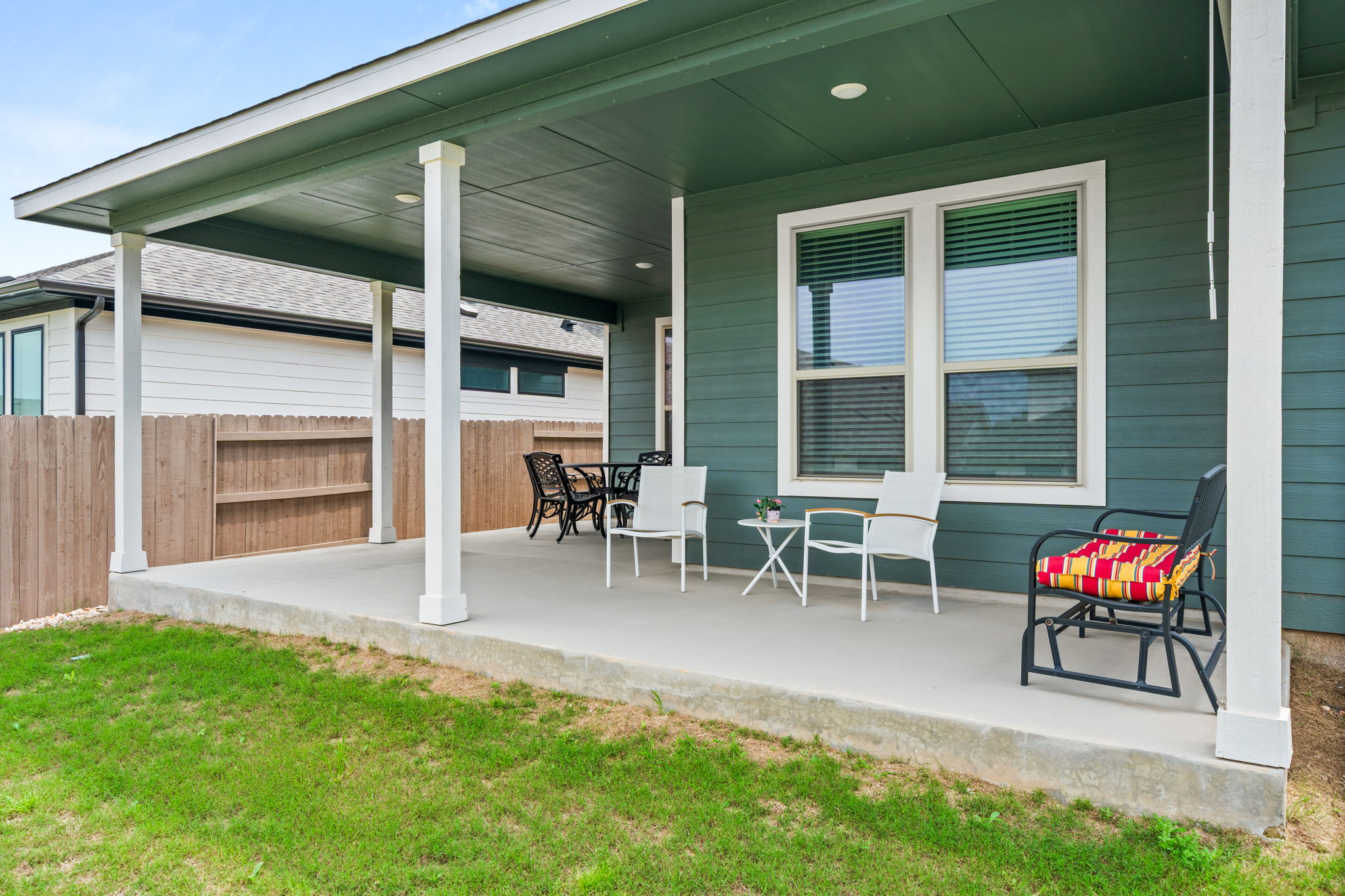 9508 Hamadryas Drive Austin, TX 78744 - Photo 39 of 40 The extended covered patio is a fabulous place to relax and entertain.