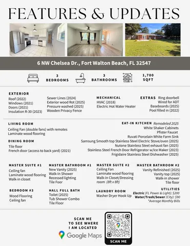 a view of a patio with table and chairs and wooden fence