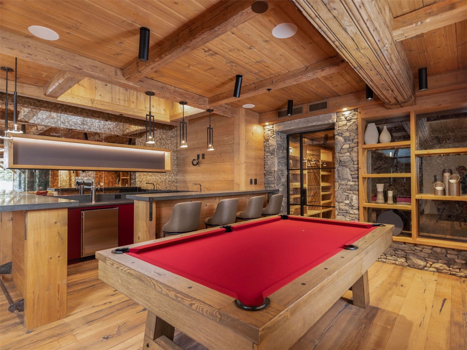 256 Timbertrail Road Breckenridge, CO 80424 - Photo 30 of 31 a room with pool table and windows