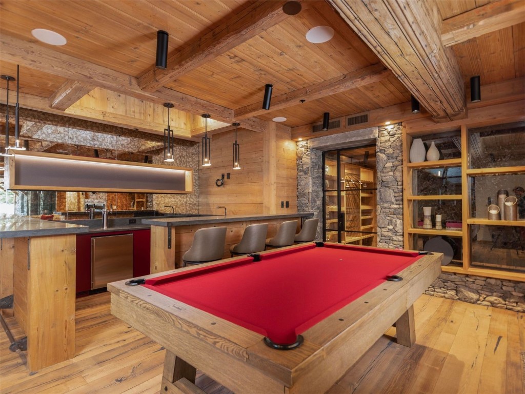 256 Timbertrail Road Breckenridge, CO 80424 - Photo 30 of 31 a room with pool table and windows