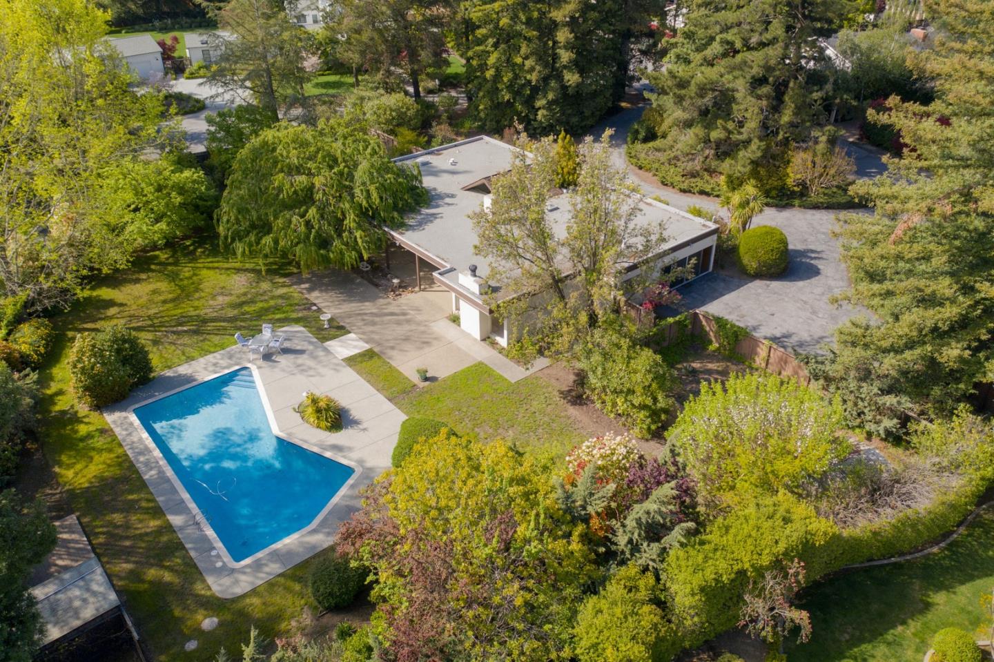 80 Gresham Lane Atherton, CA 94027 - Photo 1 of 30 an aerial view of residential houses with outdoor space