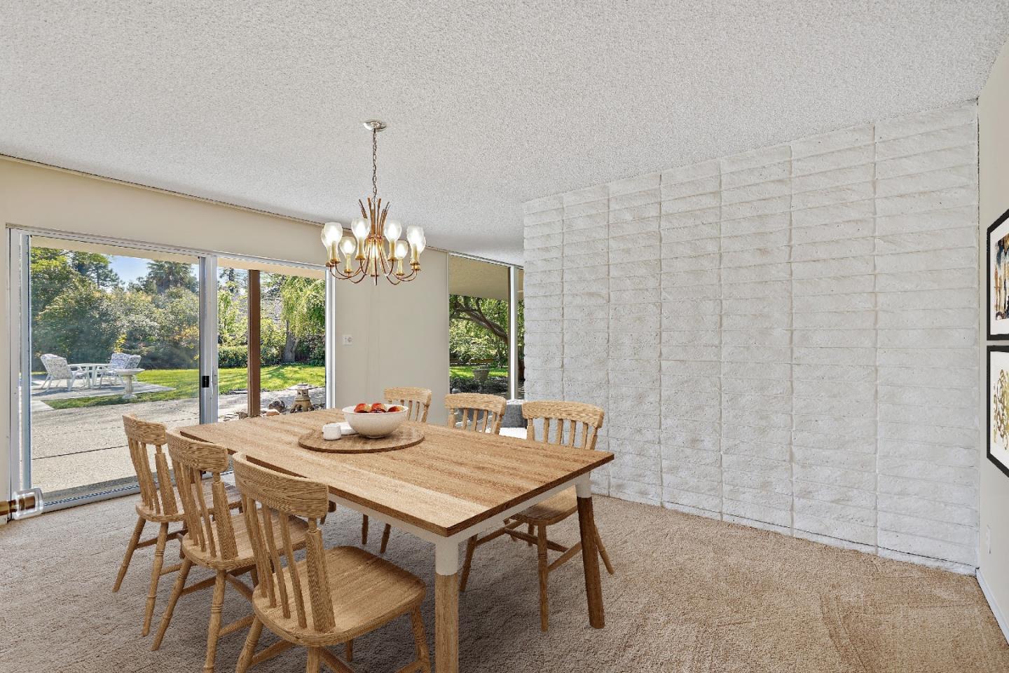 80 Gresham Lane Atherton, CA 94027 - Photo 13 of 30 a view of a dining room with furniture window and outside view