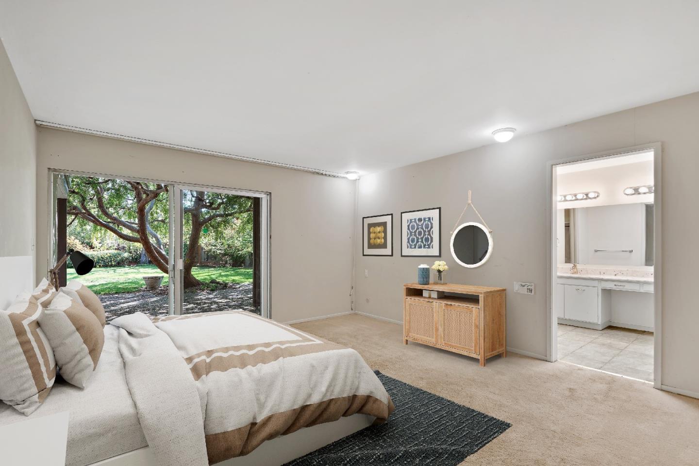 80 Gresham Lane Atherton, CA 94027 - Photo 19 of 30 a spacious bedroom with a bed and window