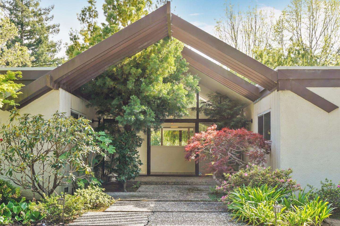 80 Gresham Lane Atherton, CA 94027 - Photo 2 of 30 a front view of a house with a yard