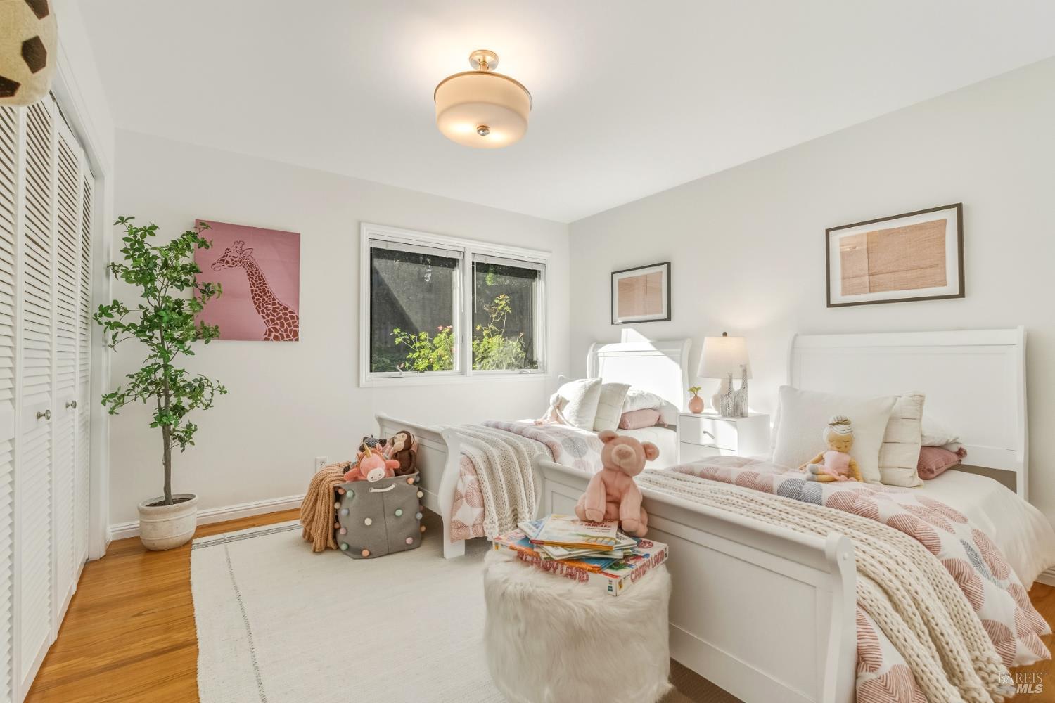 829 Las Pavadas Avenue San Rafael, CA 94903 - Photo 39 of 55 Generously sized bedroom overlooks the back gardens...