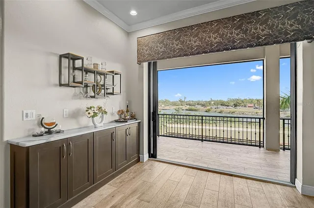 a view of wooden floor in a room