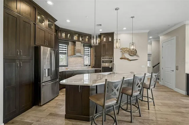 a bathroom with a sink double vanity and a mirror