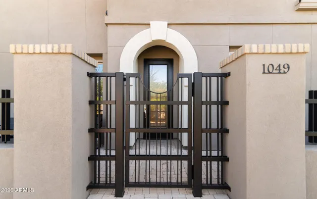 a view of an entryway door