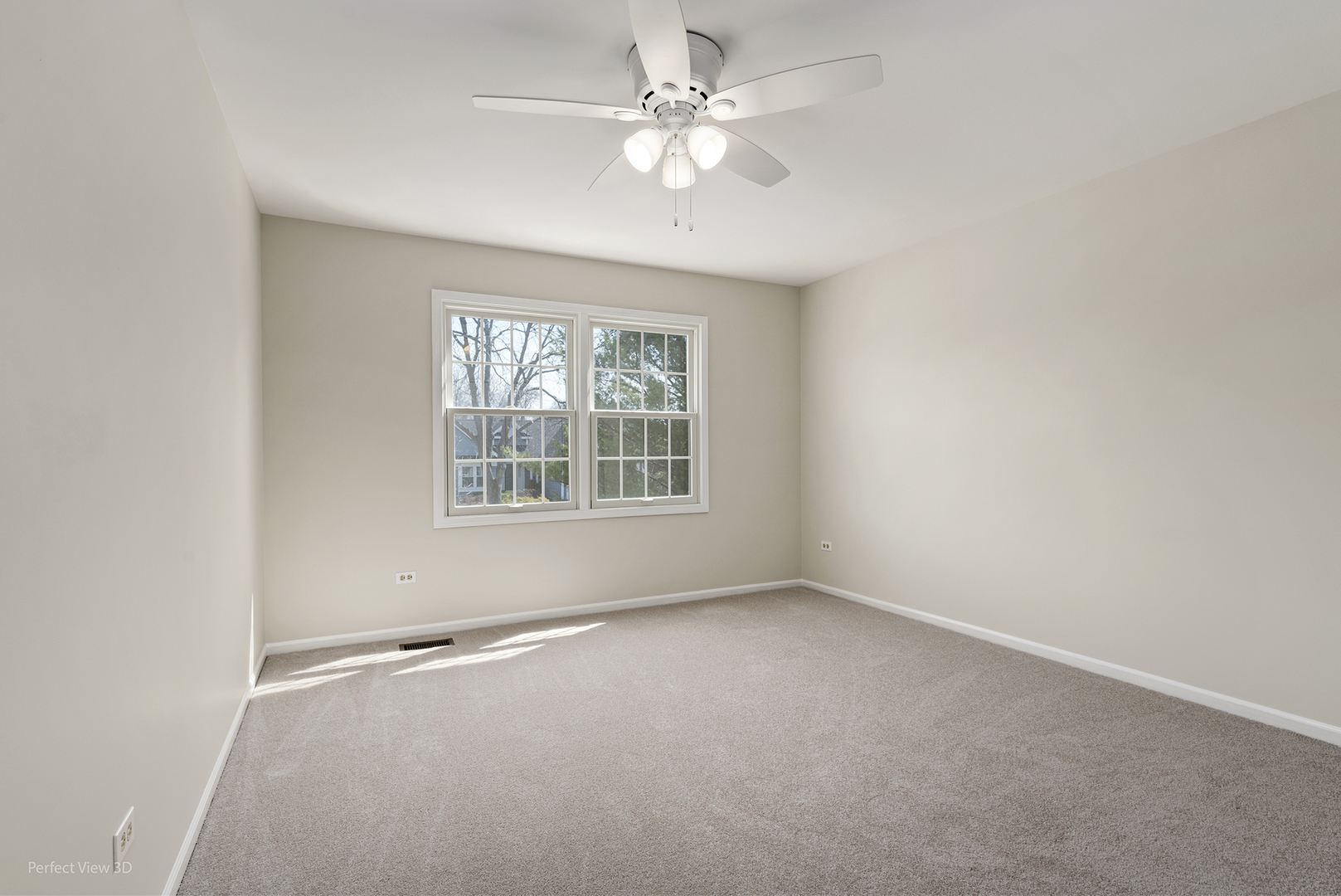92 Foxboro Lane Gurnee, IL 60031 - Photo 23 of 46 an empty room with windows and ceiling fan