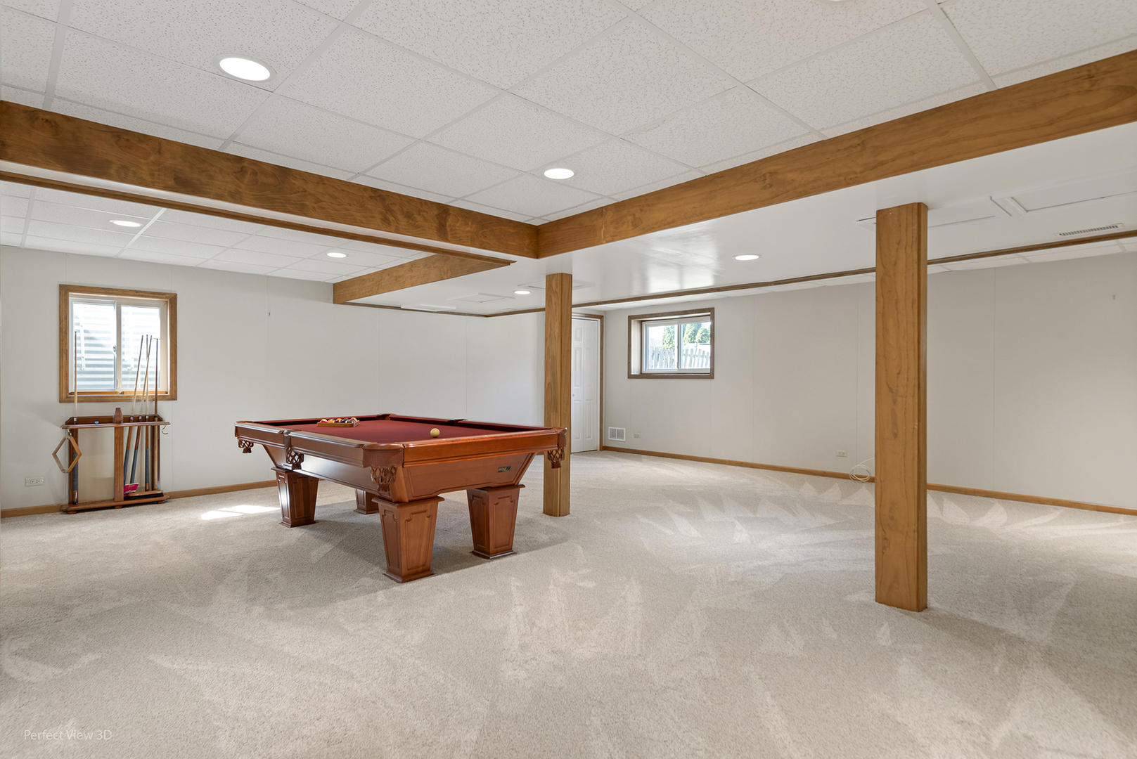 92 Foxboro Lane Gurnee, IL 60031 - Photo 26 of 46 a room with pool table and windows