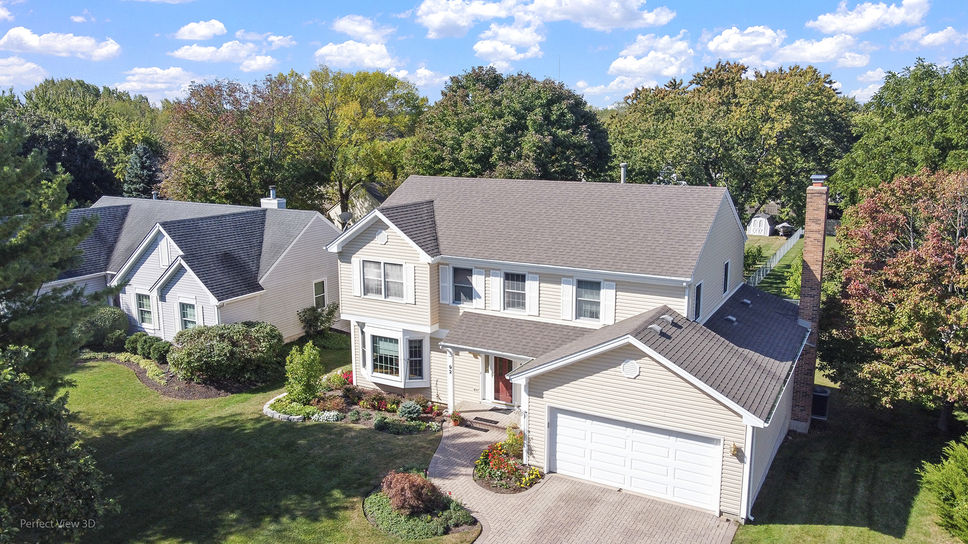 92 Foxboro Lane Gurnee, IL 60031 - Photo 35 of 46 an aerial view of a house