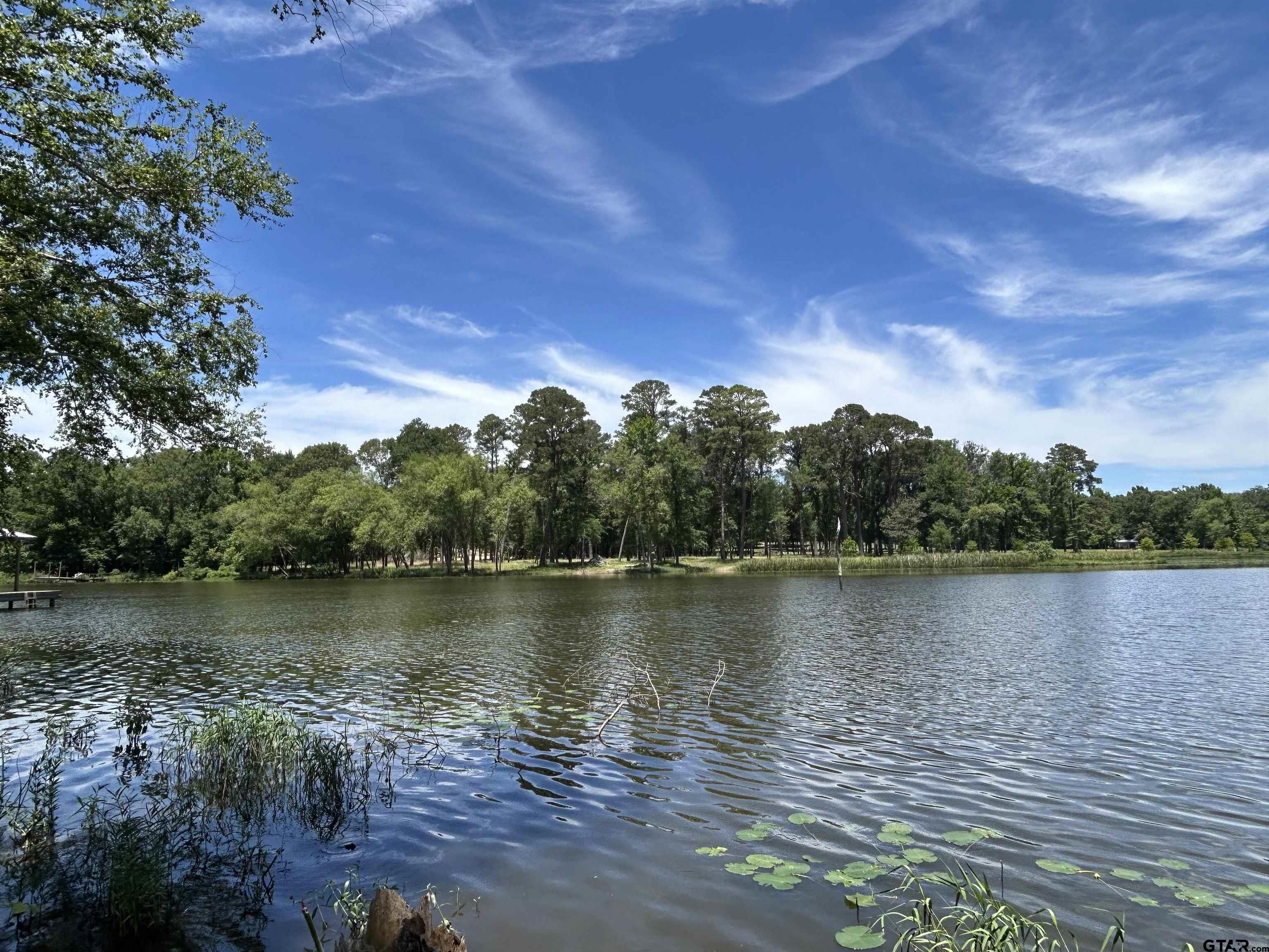 a view of a lake with a lake