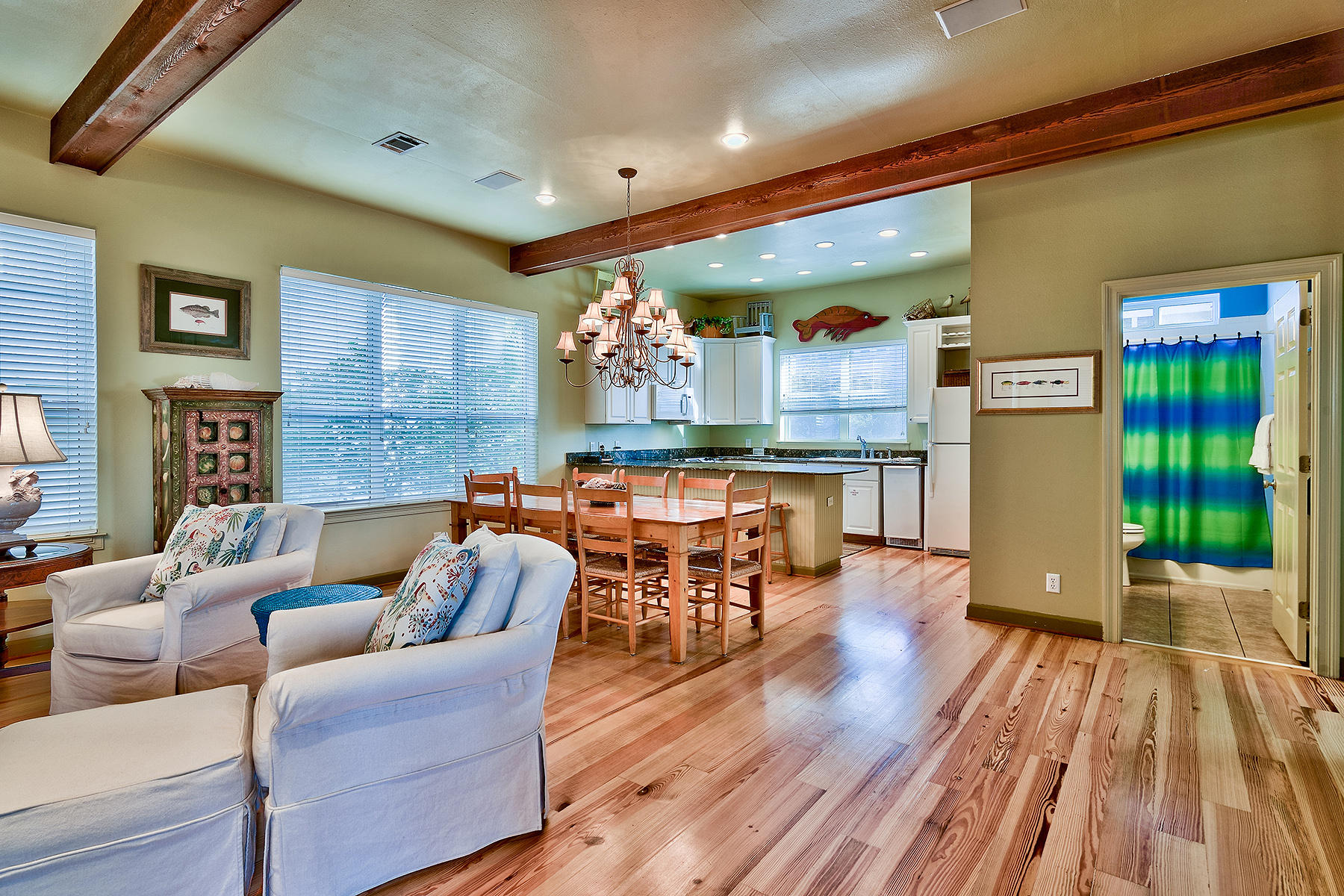 49 Cottage Street Santa Rosa Beach, FL 32459 - Photo 2 of 27 a living room with furniture and a fireplace