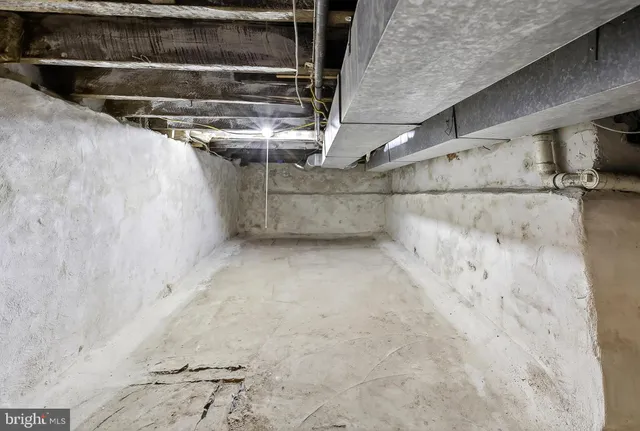 a view of a storage room