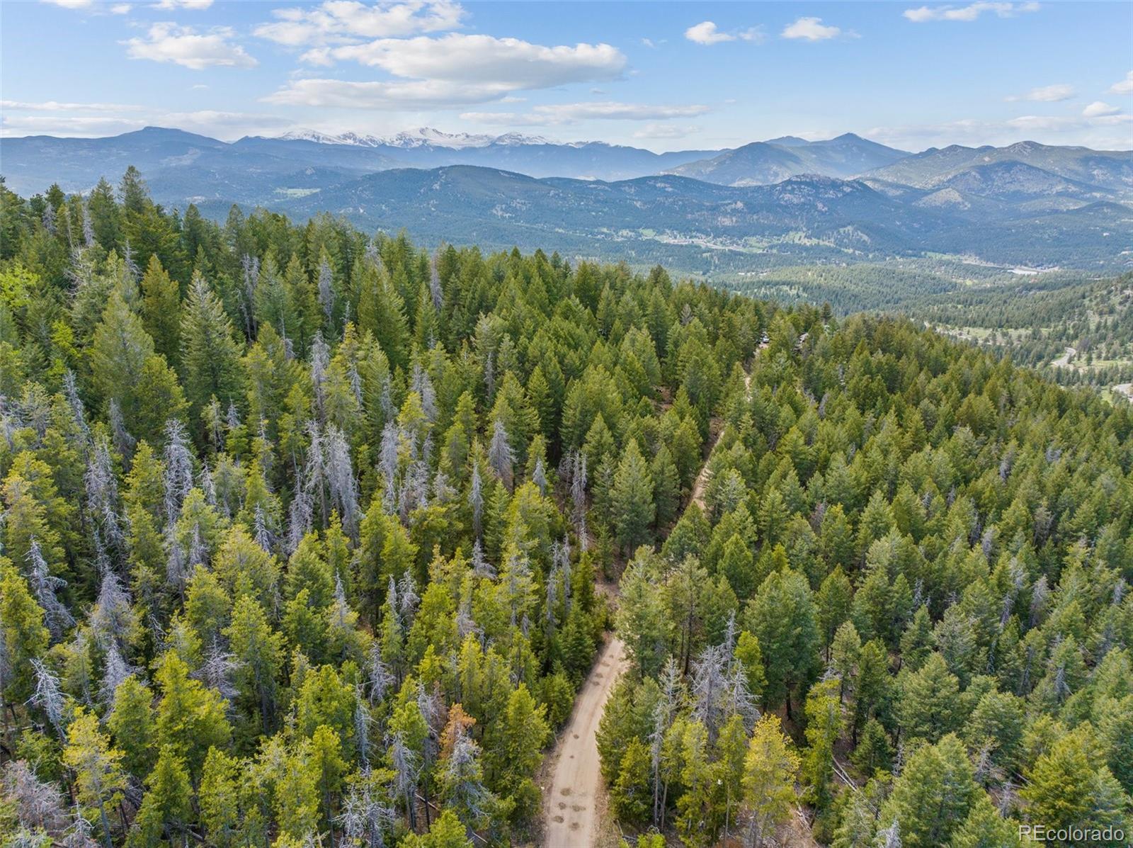 Lost Cabin Trail Evergreen, CO 80439 - Photo 10 of 17 a view of a lush green hillside and houses