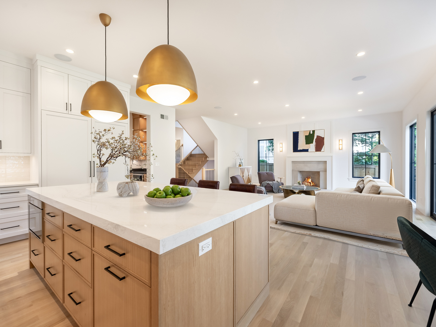 410 Prairie Avenue Wilmette, IL 60091 - Photo 12 of 44 a kitchen with stainless steel appliances granite countertop a stove and a wooden floor