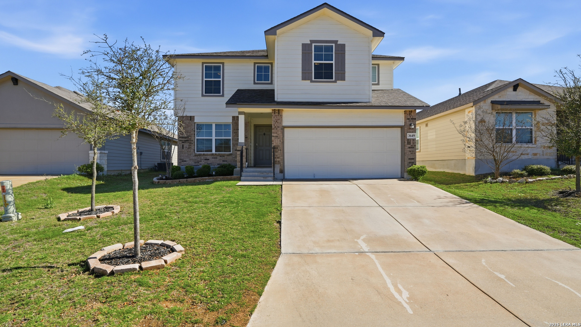 3649 Copper Bulverde, TX 78163 - Photo 5 of 45 a front view of a house with a yard