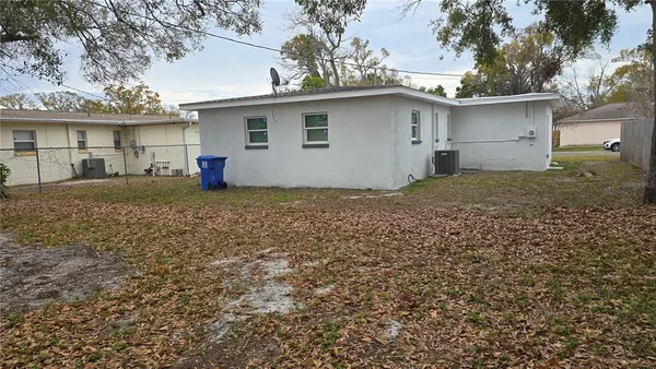 a view of house with backyard