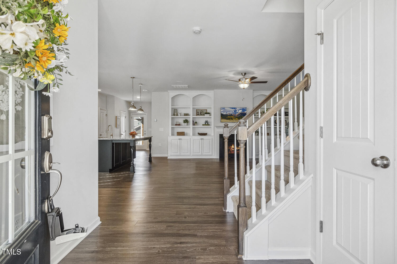 232 Big Barn Drive Wendell, NC 27591 - Photo 4 of 56 a view of entryway and hall with wooden floor