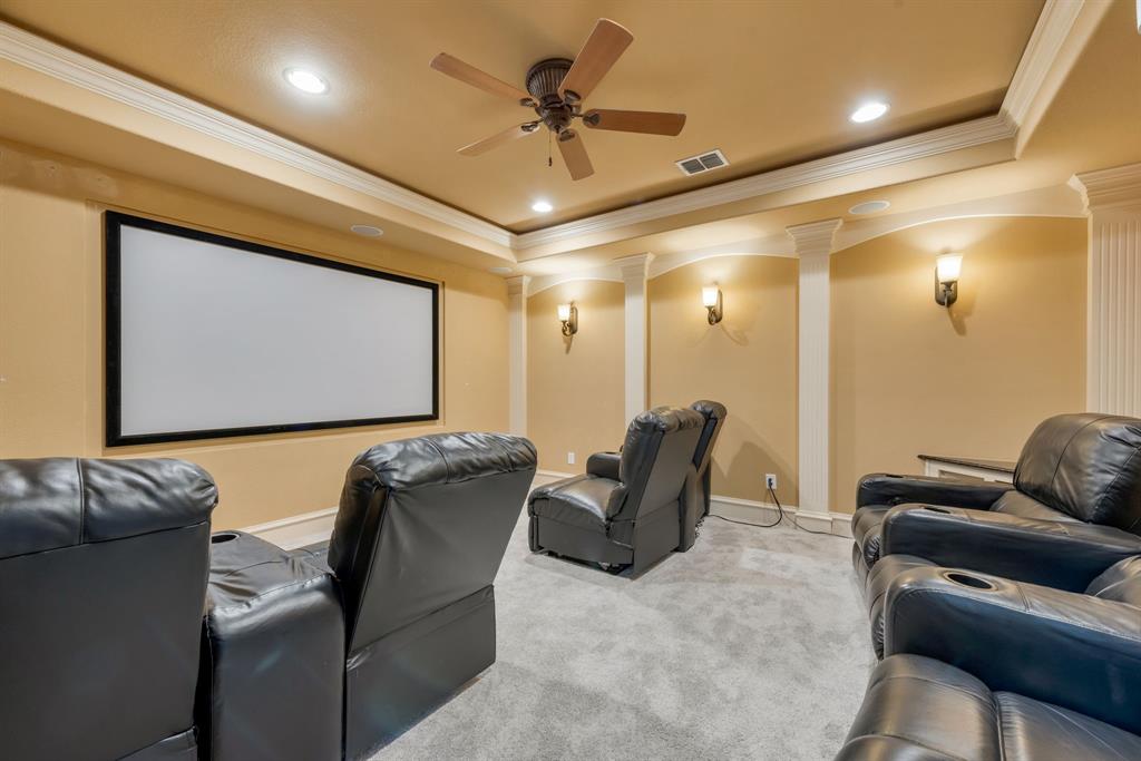 701 Buffalo Springs Drive Prosper, TX 75078 - Photo 10 of 15 a projector room with couch